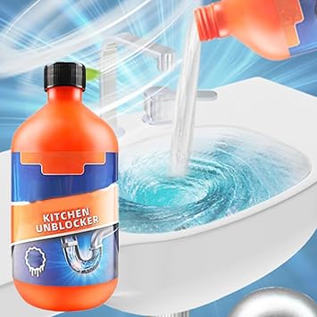 Pipeline Dredging Agent-Momeng Kitchen Unblocker, 2024 New Powerful Pipe Dredge Agent, Foaming Lemon Drain Cleaner, Sink Drain Cleaner for Kitchen Toilet 1
