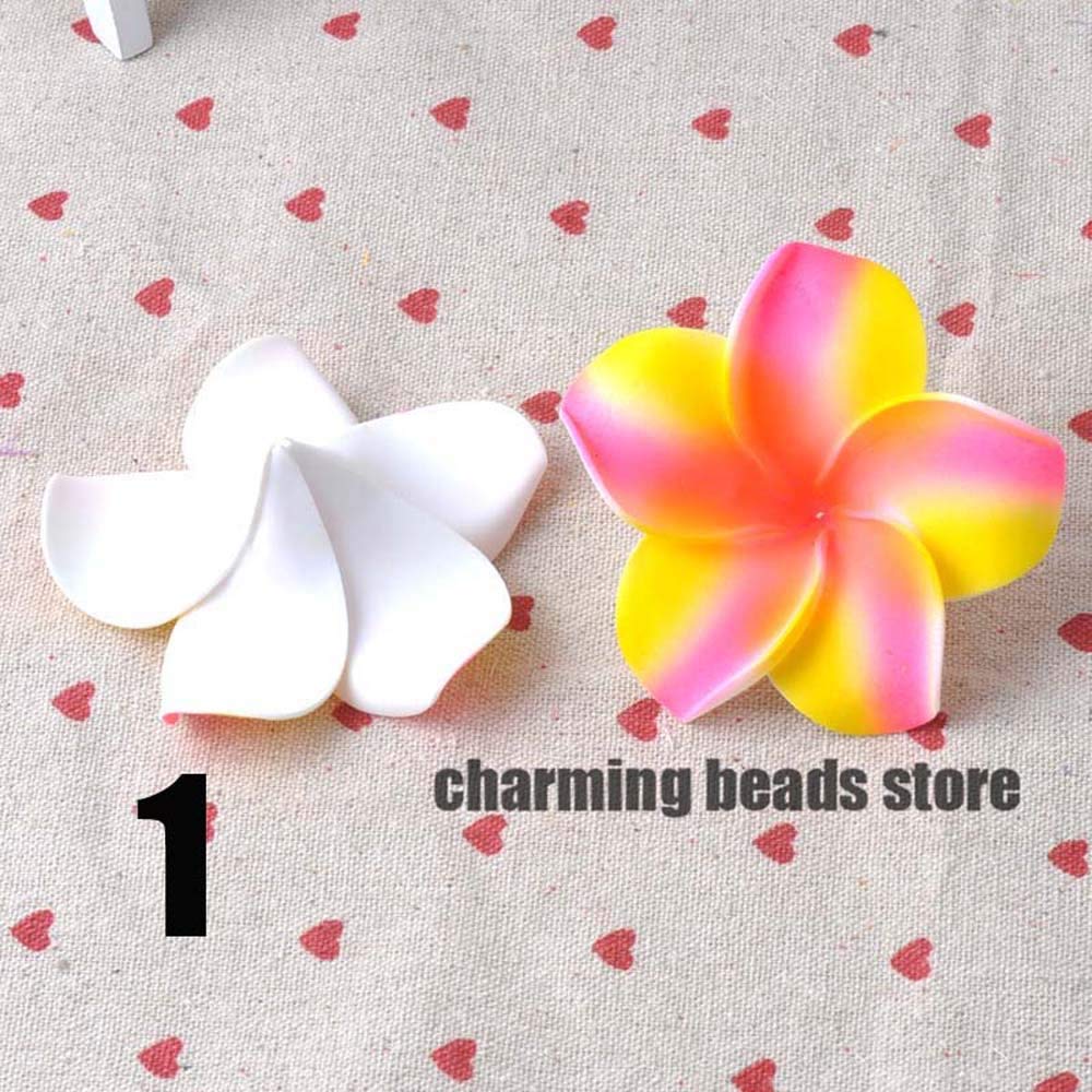 Kwiaty sztuczne, 35 szt. Plumeria hawajska pianka Frangipani sztuczny kwiat do