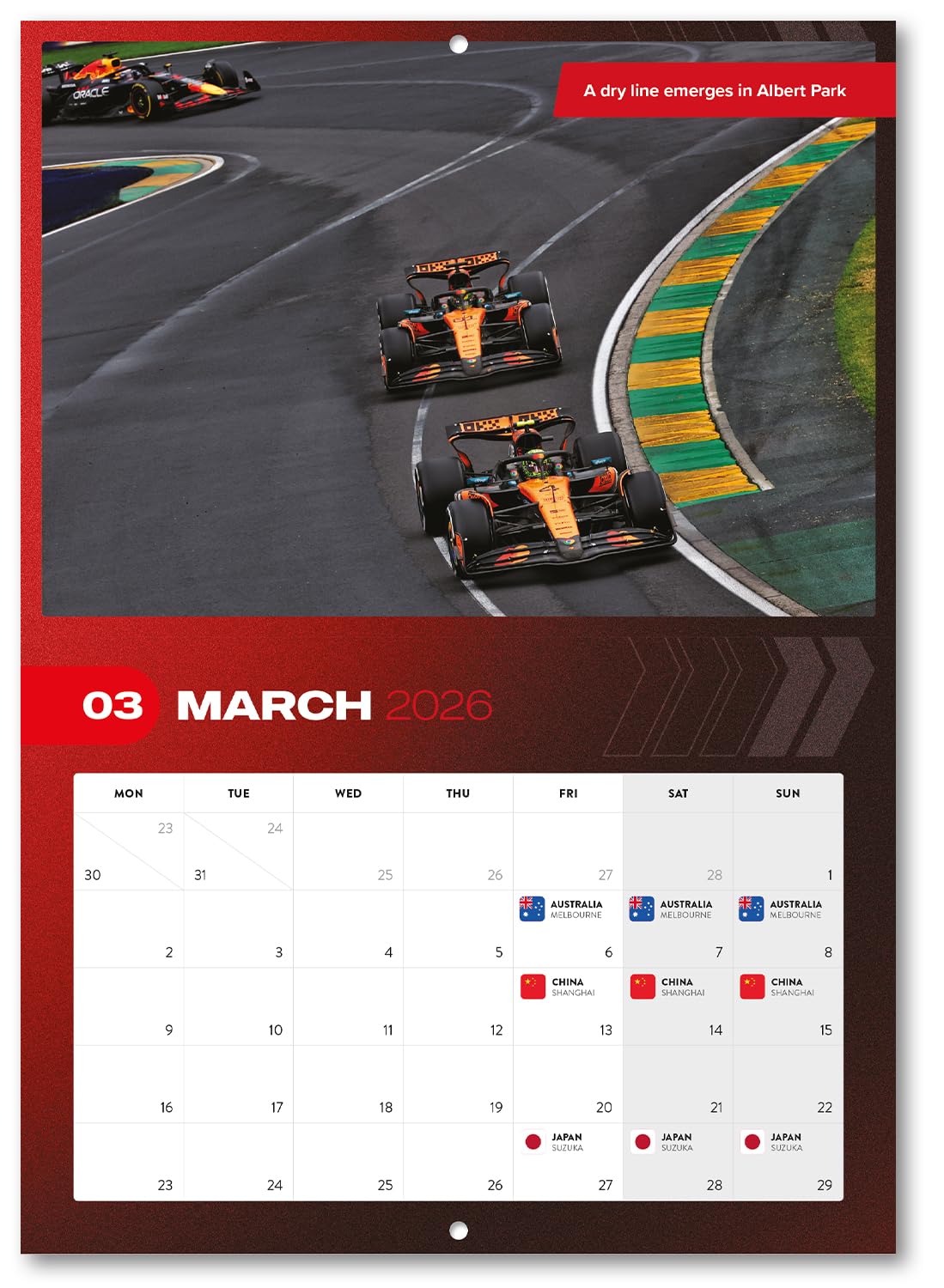 Formula 1-themed Calendar 2026 Season F1 Wall Calendar Racing Gift Present:  Wall Calendars: Amazon.com.au