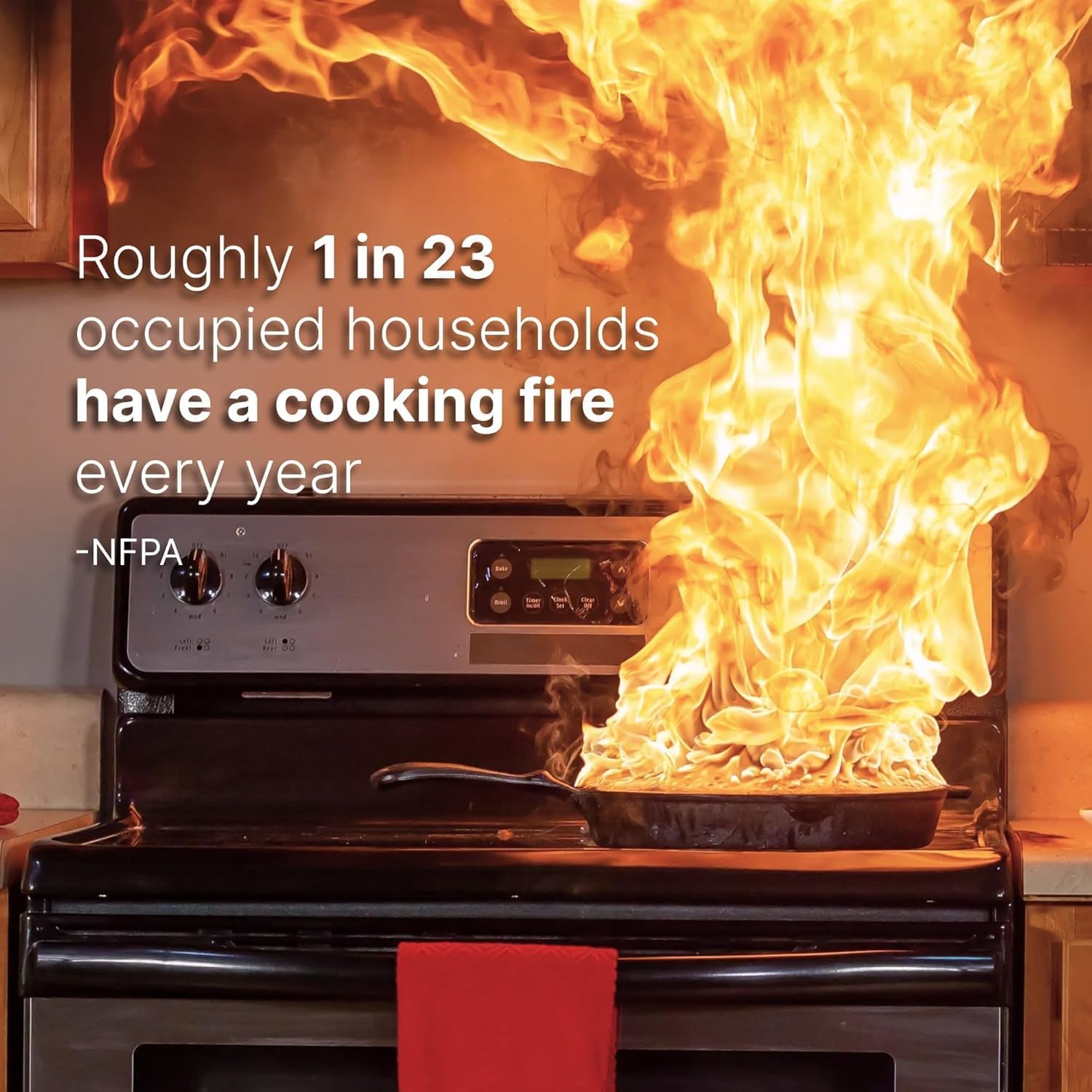 FireAvert-Gas Stove Auto Shut-Off Device (1/2" Pipe Line), Oven Monitoring Solution for Senior Citizen and Elderly Parents, As Seen on Shark Tank (2 Pack)