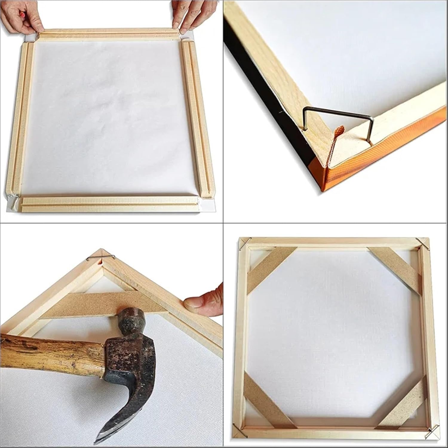 Simple DIY Picture Wood Solid Frame for Canvas Embroidery Diamond Painting 60X80cm for Oil Paintings, Prints and Posters(Width 100cm,Height 70cm)