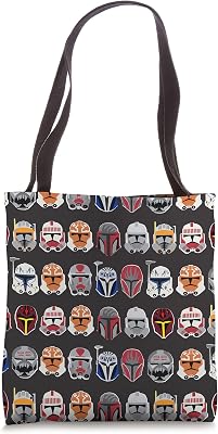 Star Wars The Clone Wars Trooper Helmet Pattern Tote Bag