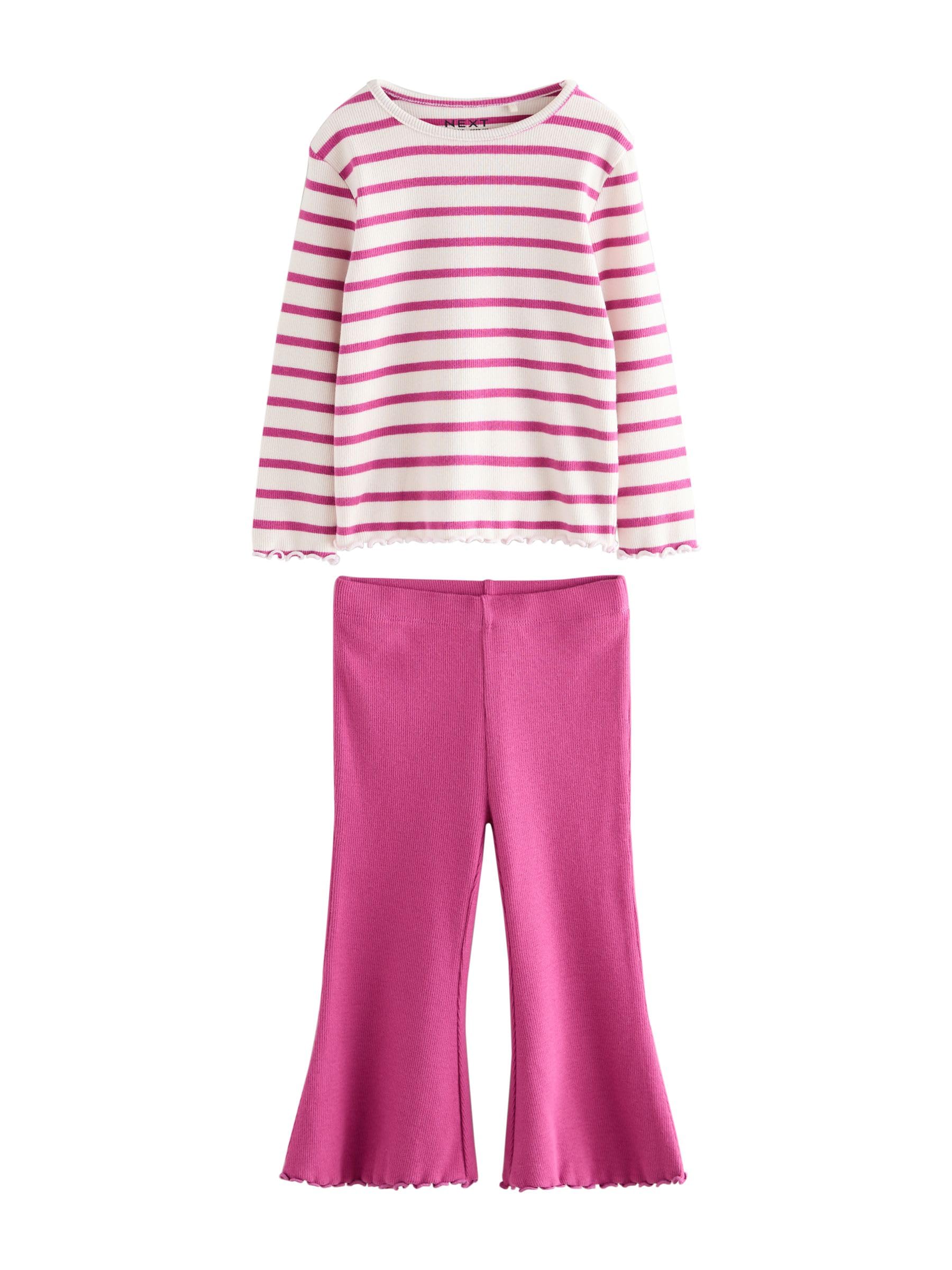 NEXT Mädchen Top and ausgestellte Leggings Set im 3er-Pack 62-122