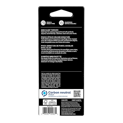 Miniatura 9 de Tweezerman Mini pinzas inclinadas rosa neón