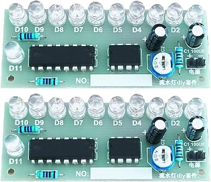 Electronics Soldering Practice Kit NE555 CD4017 LED Chasing Light Soldering Station DIY Electronic Kits