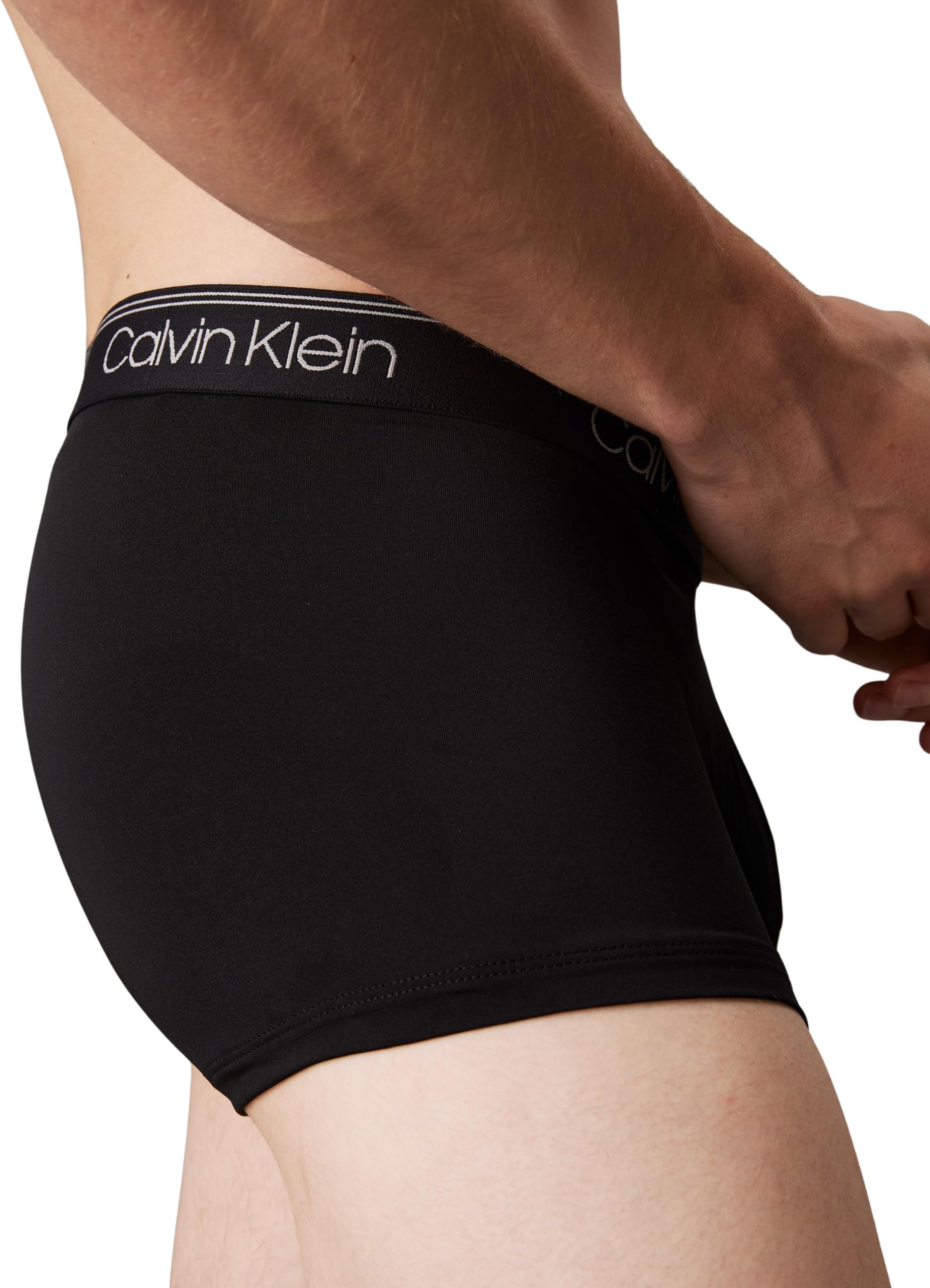 Calvin Klein Pack de 3 Calzoncillos Bóxer para Hombre Low Rise Trunk Algodón Elástico