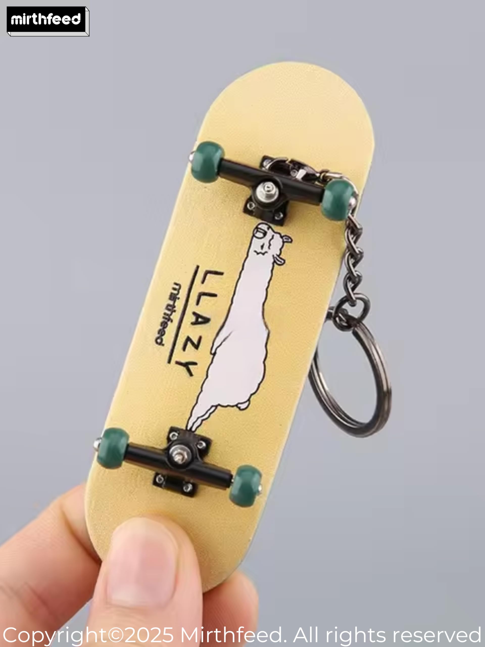 MIRTHFEED 32mm Pro Fingerboard Complete Set | Bearing Wheels | 5 Ply Maple Deck | Anti Skid Grip Tape | Complimentary Tool | Concave Shape 3