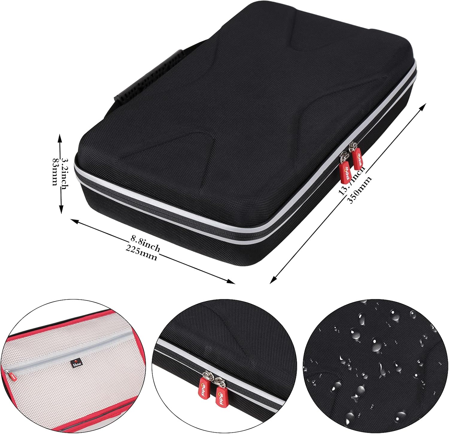 Mchoi Hard Travel Carrying Case for AKAI Professional MPK Mini MK3 / Mini Play USB MIDI Keyboard Controller, Case Only