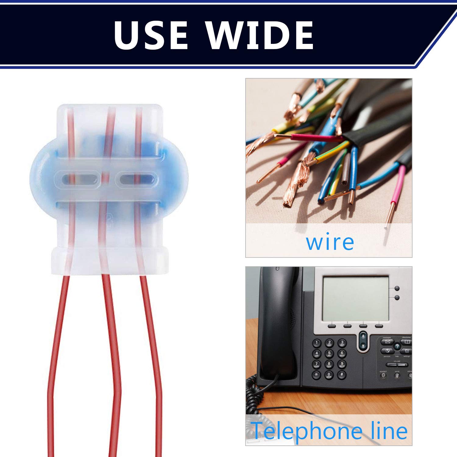 Buy UniFine 25 Pack Cable Connector Electrical Wire Connectors Resin Filled 2214AWG Waterproof