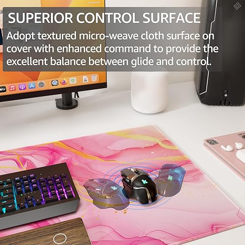 Miniatura 63 de Ktrio Alfombrilla para mouse extendida Negro (Black Stealth)