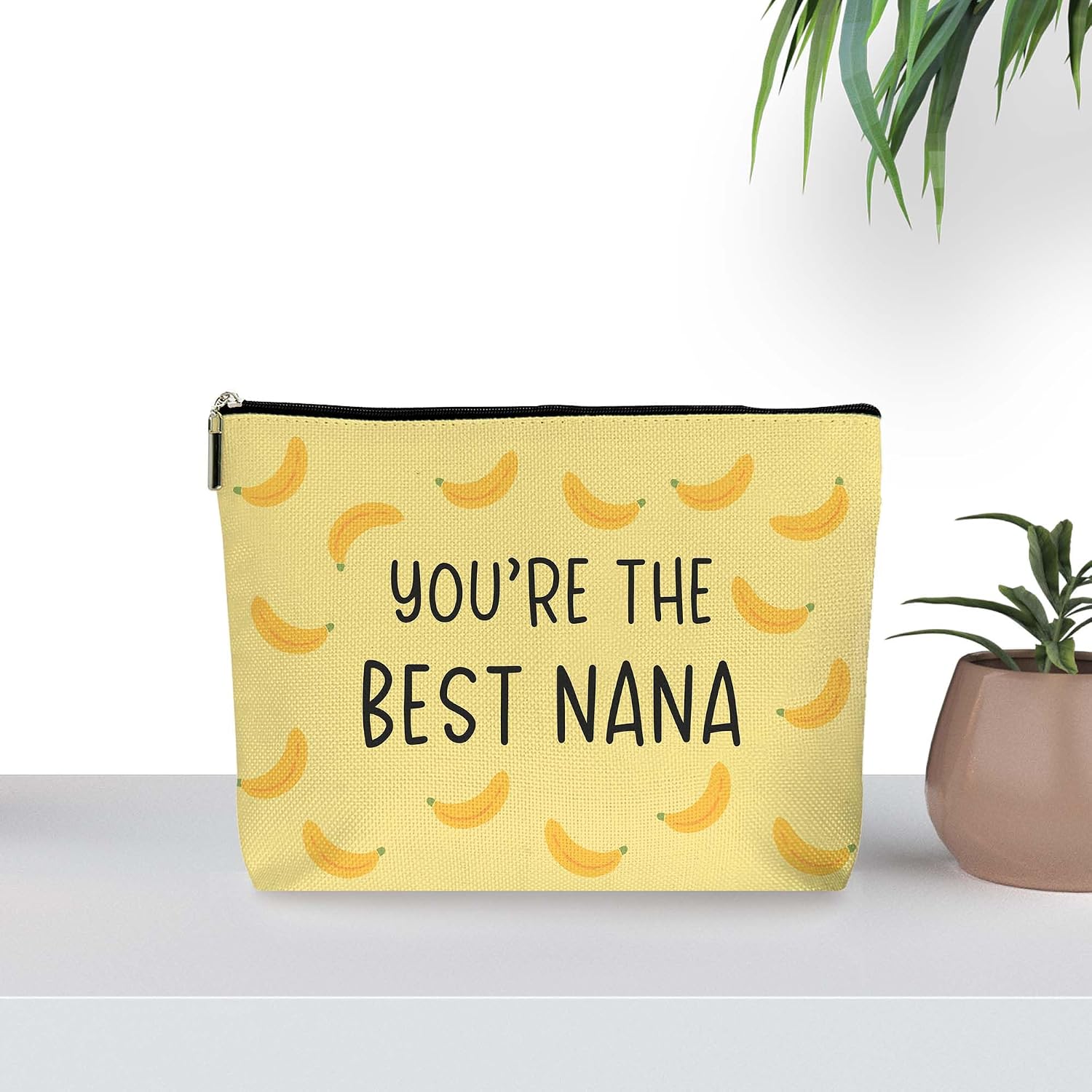 Best Nana Banana Makeup Bag, Cute Cosmetic Case (095) image 5