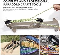 Vista 2 de Kit de herramientas de plantilla de cuerda de paracaídas, accesorios para hacer pulseras, kit de plantilla de cuerda de paracaídas ajustable con 2