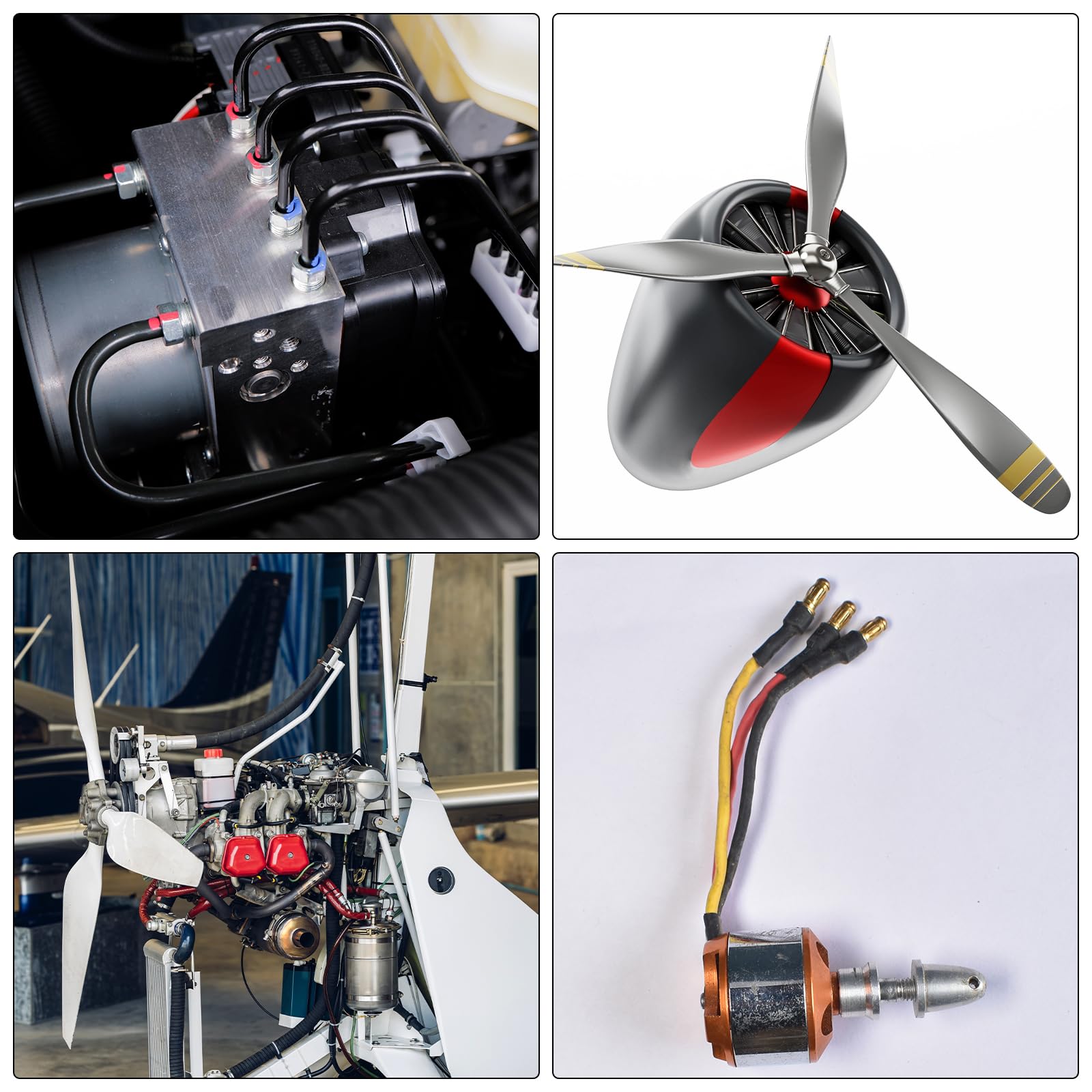 QUARKZMAN 2 sztuki złączek kołnierzowych 7 mm Rigid Guide model akcesoria do sprzęgła oś wału złączki z mini kluczem imbusowym i śrubą mocującą do silników typu "zrób to sam"