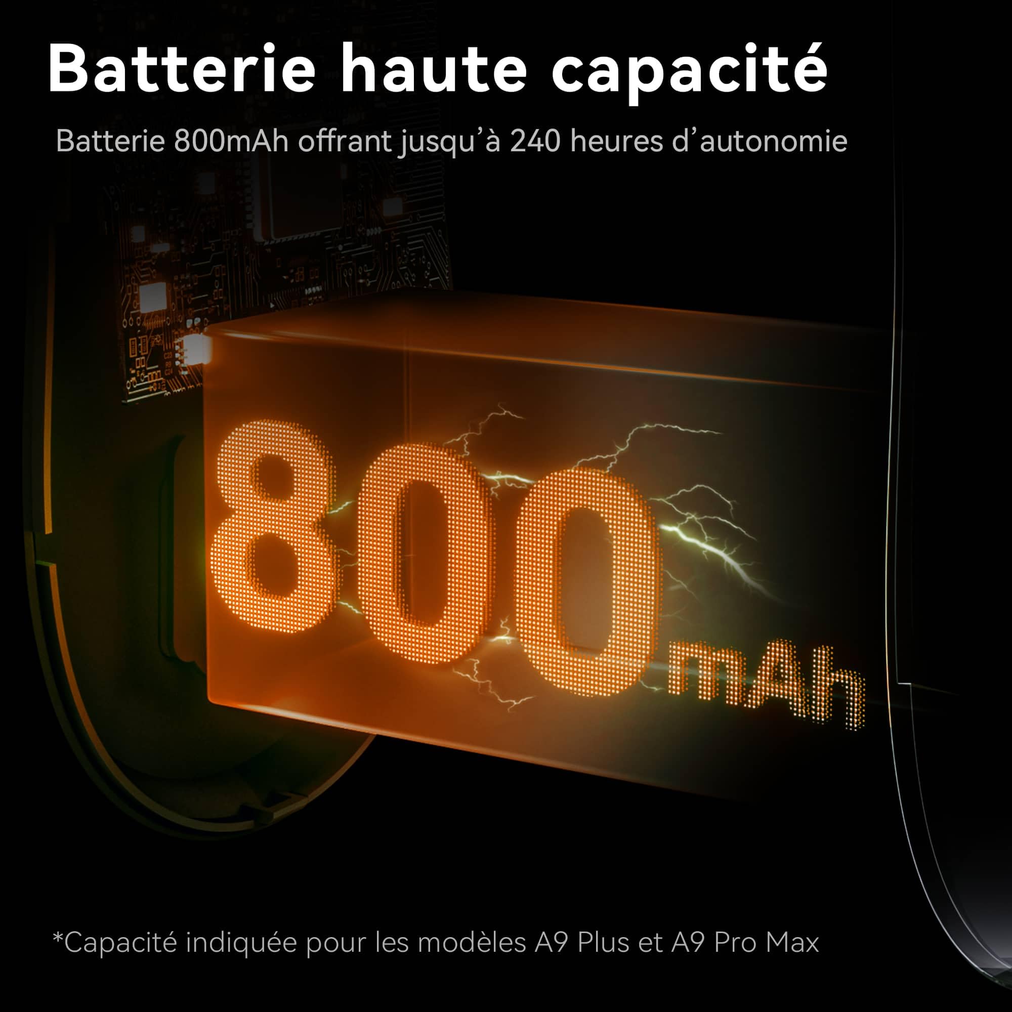 ATK Dragonfly A9 Series Souris de jeu sans fil, légère, 53–57 g, capteur PAW3950 Ultra / PAW3395, jusqu'à 42 000 DPI, polling 8K, revêtement glacé, connectivité trimode (A9 Plus, blanc)