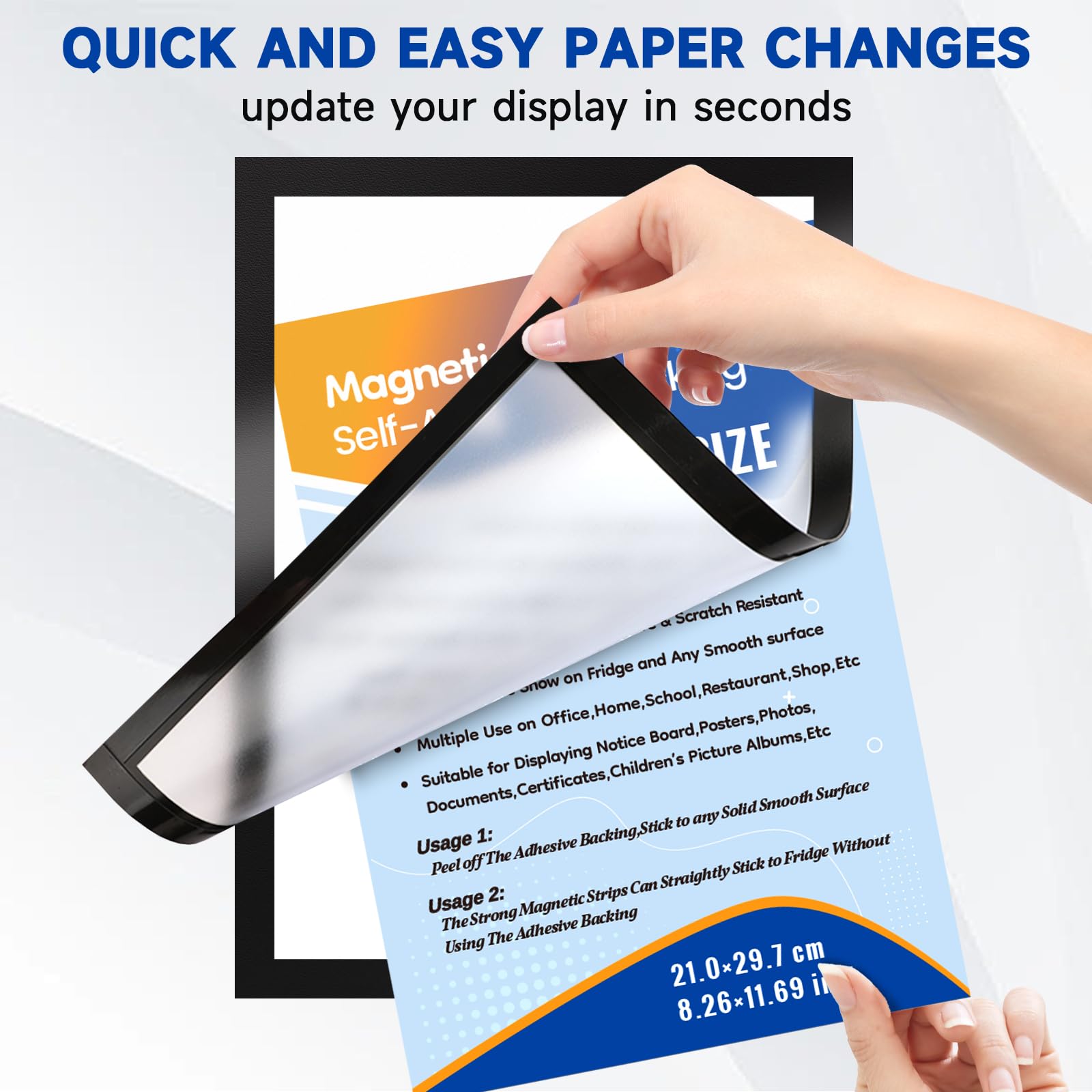 Zelfklevende magnetische hoes „MagStix Poster Online bestellen | VKF