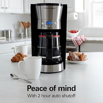Hamilton Beach 46895 12-Cup Programmable Coffee Maker, Black