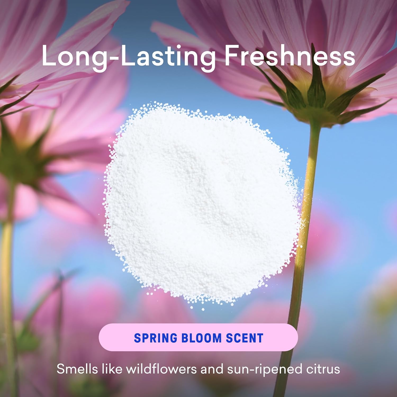 BLUELAND Oxi Laundry Booster Powder Refill 2-Pack, Spring Bloom Scent, 50 Loads, 35.2 oz, Plastic-Free, Eco Friendly, Oxy Cleaner, Stain Remover - Image 5