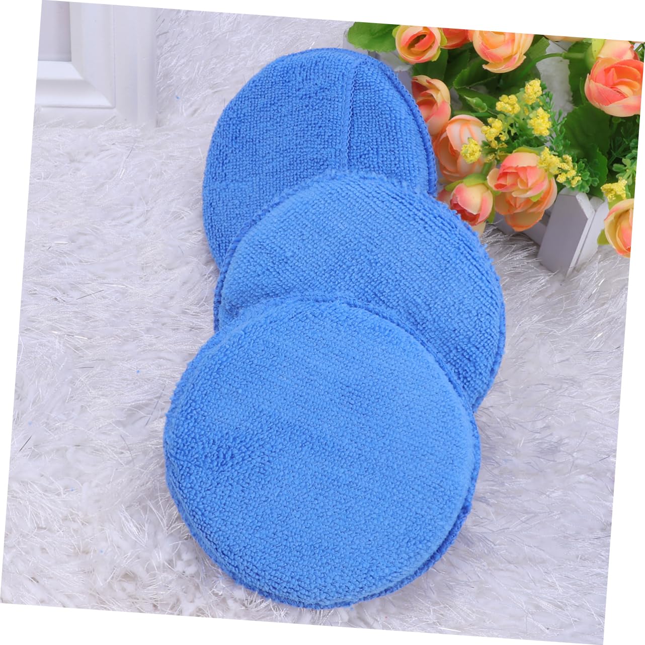 SHERCHPRY 20stücke Mikrofaser Wachsapplikator Pads Wiederverwendbare Wachs Schwämme Für Auto Und Mit Tasche Kratzfrei Hochwertige Mikrofaser Für Anwendung