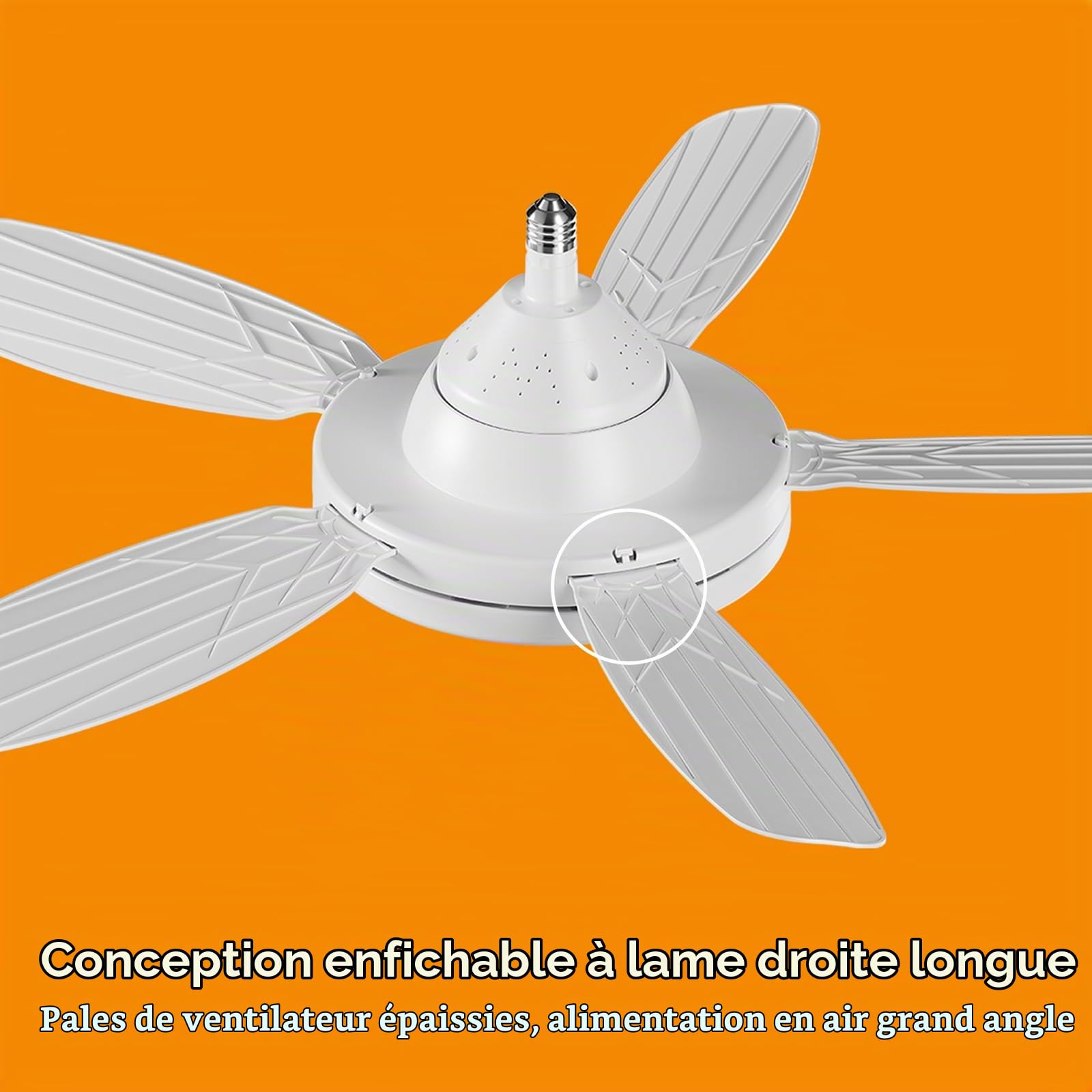 DJChen Ventilateur De Plafond Silencieux Avec Lumière, 81CM E27 Ampoule Lustre Lampe Ventilateur Plafond Et Telecommande, Dimmable Plafonnier Ventilo Plafond Avec Lampe Intégrée Pour Chambre, Salon