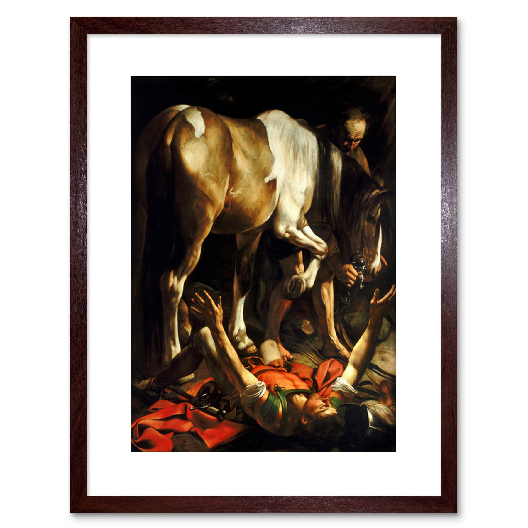 Wee Blue Coo PAINTING CONVERSION ON THE WAY TO DAMASCUS CARAVAGGIO FRAMED ART F97X11870