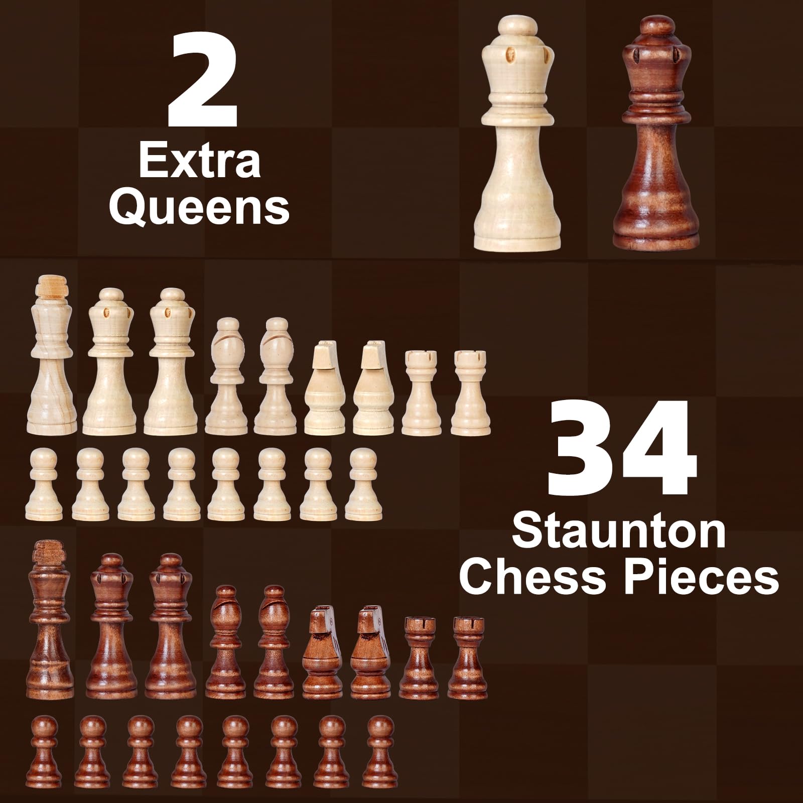 Jeu D'échecs, 2 en 1 Echiquier Magnetique, Jeu Echec en Bois 39 x 39 cm, Pliable Portable Ensemble D'échiquier avec Sac de Rangement, Idéal pour Enfants et Adultes Lors de Fêtes et Voyages
