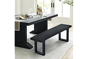 COLAMY 48 Inch Mid Century Modern Dining Bench