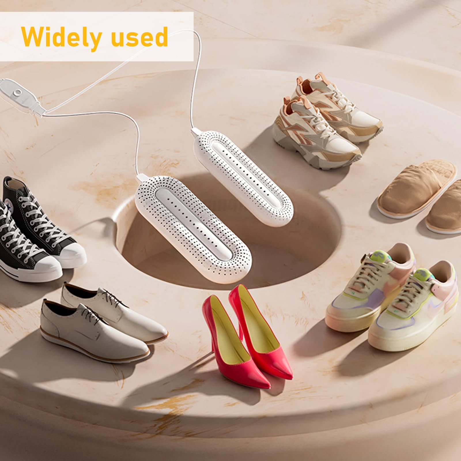 GOMETY Sèche-chaussures électrique 3 modes minuterie Portable pour chaussures ski chaussettes