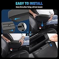 Vista 7 de YJYWZH Caja de reposabrazos para Chevy Chevrolet Spark 2011-2017, caja de almacenamiento central automotriz, consolas interiores con soporte