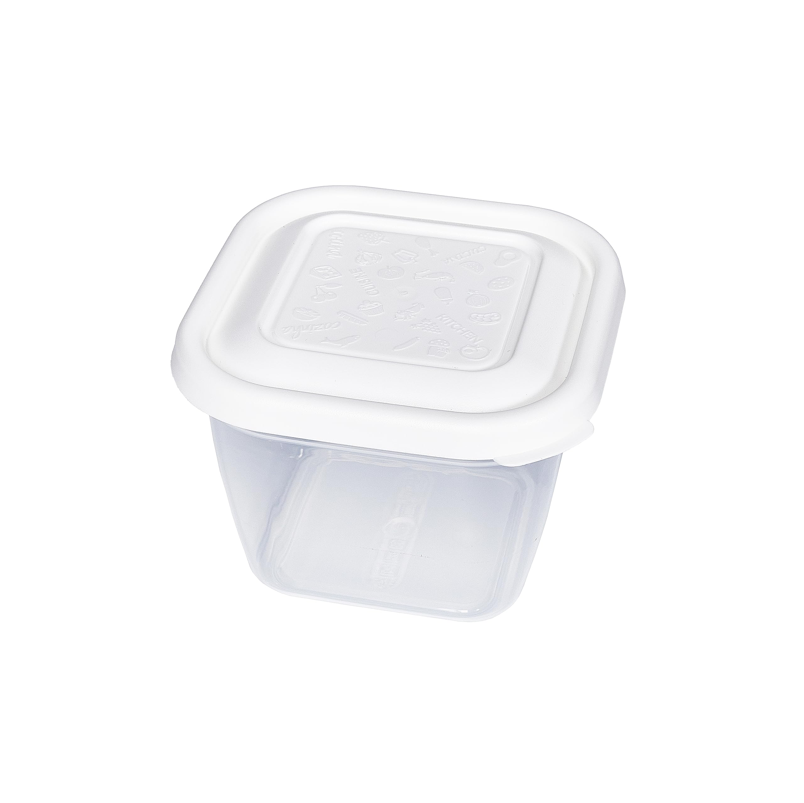 Kigima Vriesdozen, 12 x 0,55 l, vierkant, kleurrijk, elegante voorraaddozen met deksel, luchtdicht, transparante vershouddozen met deksel, opbergdoos keuken, voor maaltijdvoorbereiding en organisatie
