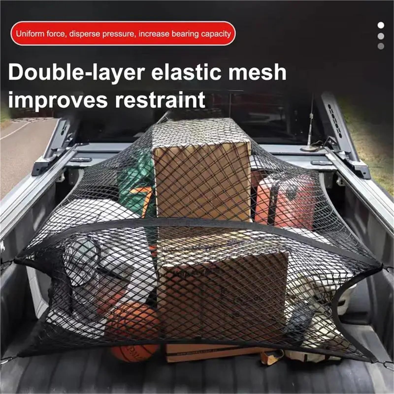 Kofferraum Netz Gepäcknetz for Auto | Kofferraum aus flexiblem Polyester, universelles Innenzubehör, multifunktionale Dachaufbewahrung(Green1)