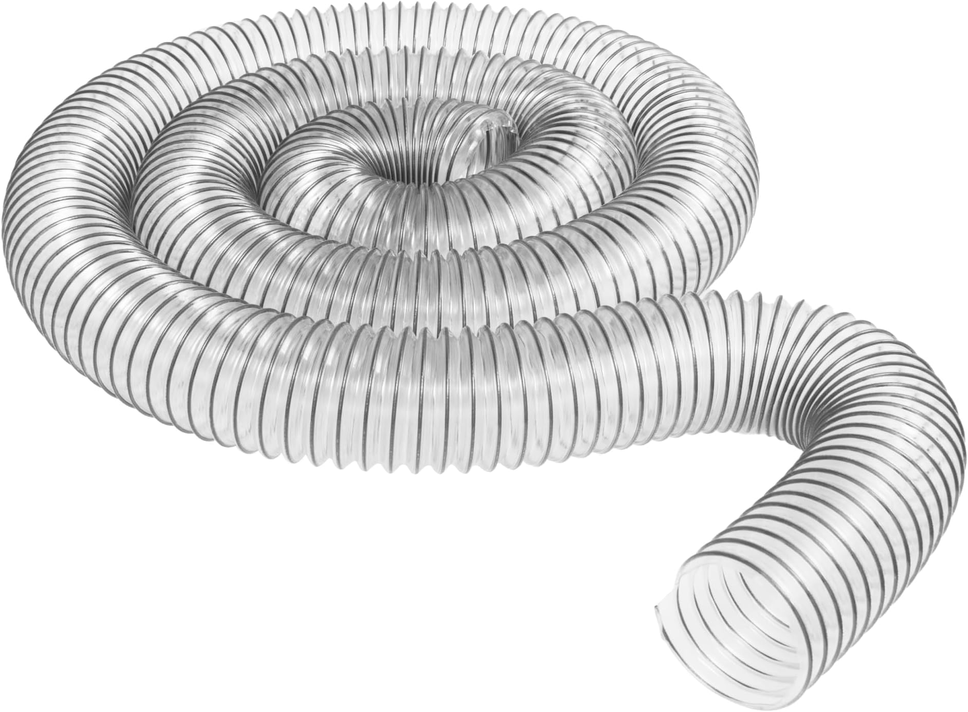 4 x 10' Ultra Flex Clear Vue Heavy Duty PVC Dust Debris and Fume Collection Hose - (4 inch diameter by 10 feet long)