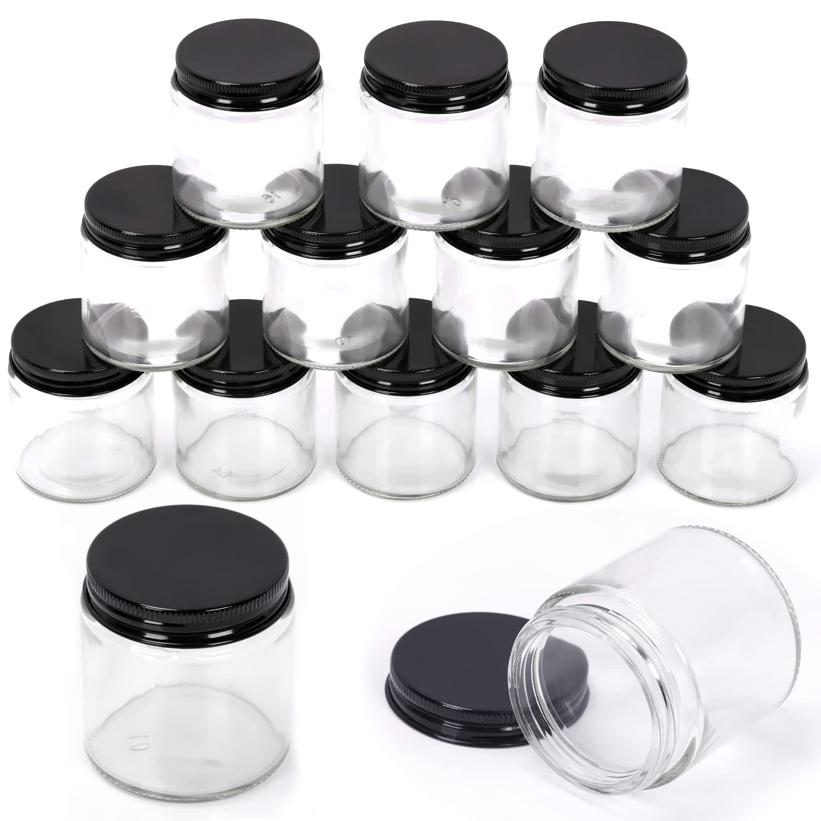 Pots ronds en verre pour cosmétiques 120 ml avec couvercles récipients voyage Swpeet