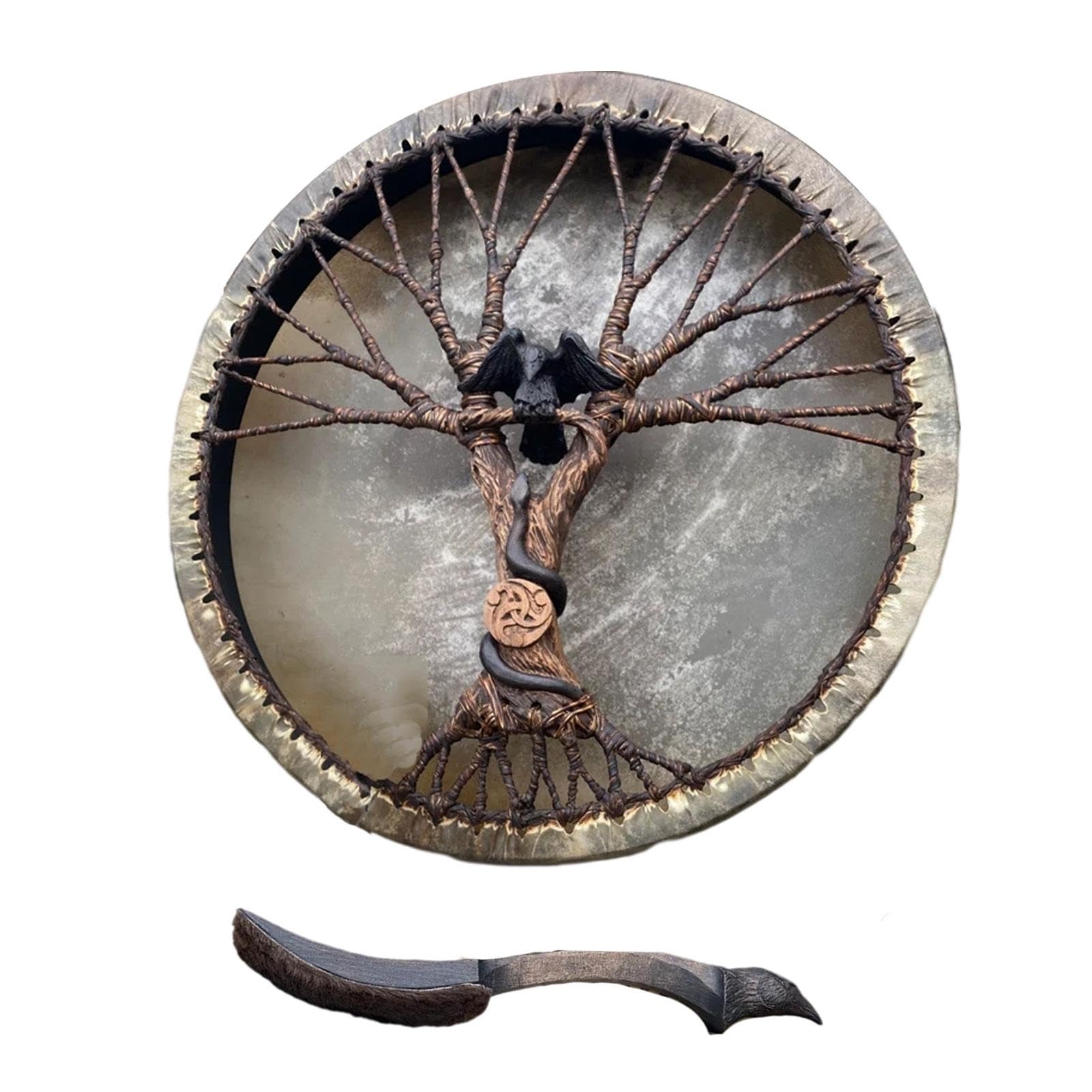 Schamanische Trommeln,Schamanentrommel Lebensbaum Sibirische Trommel Schamanische Trommel Hand Drum Schamanentrommel,Schamanentrommel Lebensbaum Sibirische Trommel