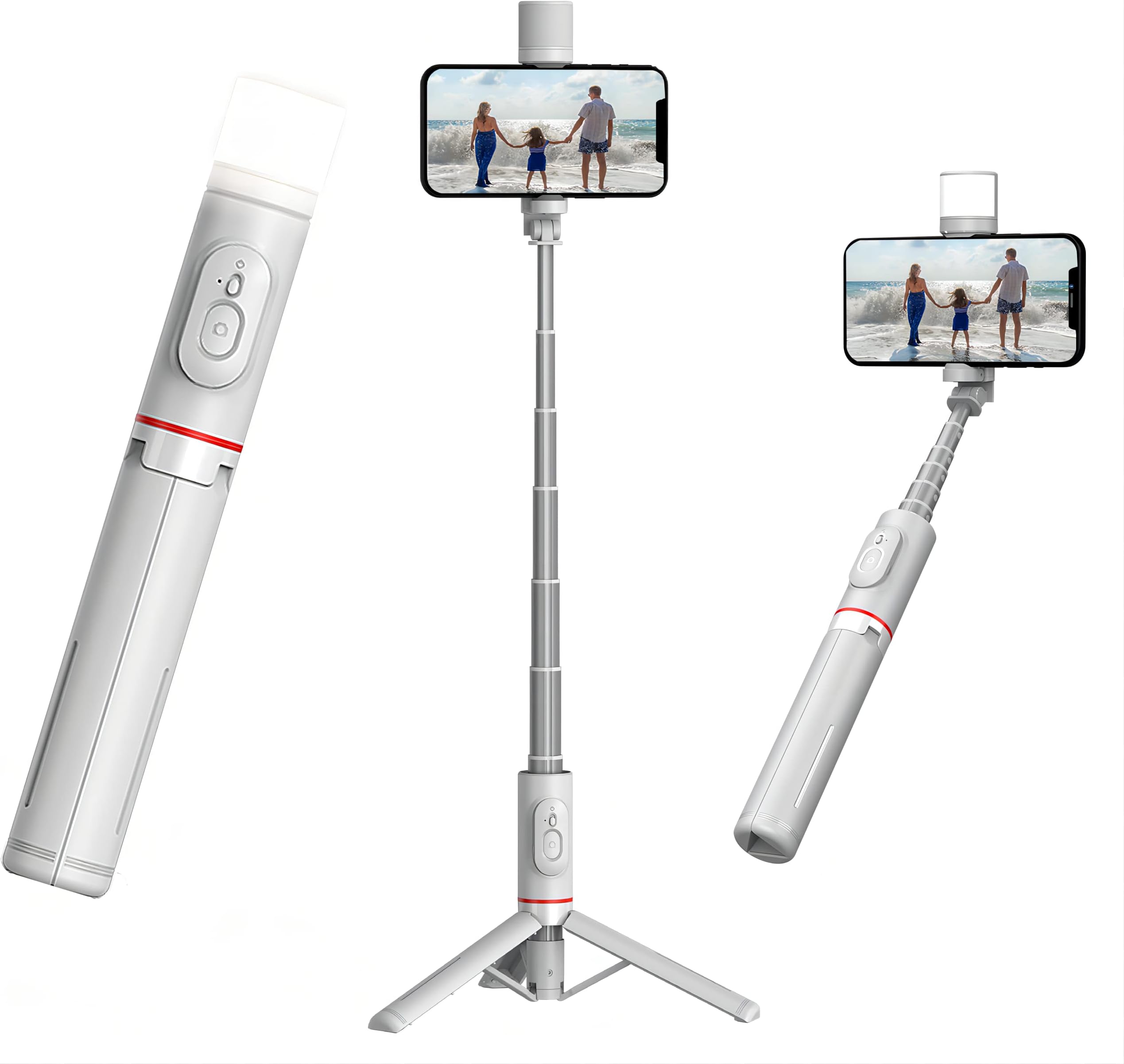 COLORLIZARD 43" Selfie Stick Tripod with Remote,Bluetooth Phone Tripod,Compatible with iPhone, GoPro, Android Phone