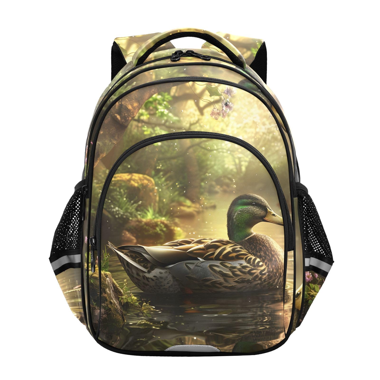 School Backpack for Boys Teen Bookbag Book Bags Wild Duck Casual Daypack Travel High Middle School Student