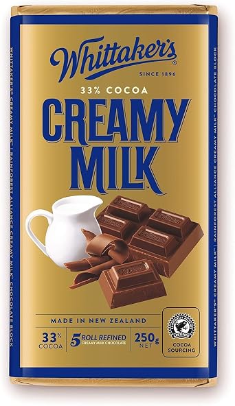 Whittakers Creamy Milk Chocolate Block 250g