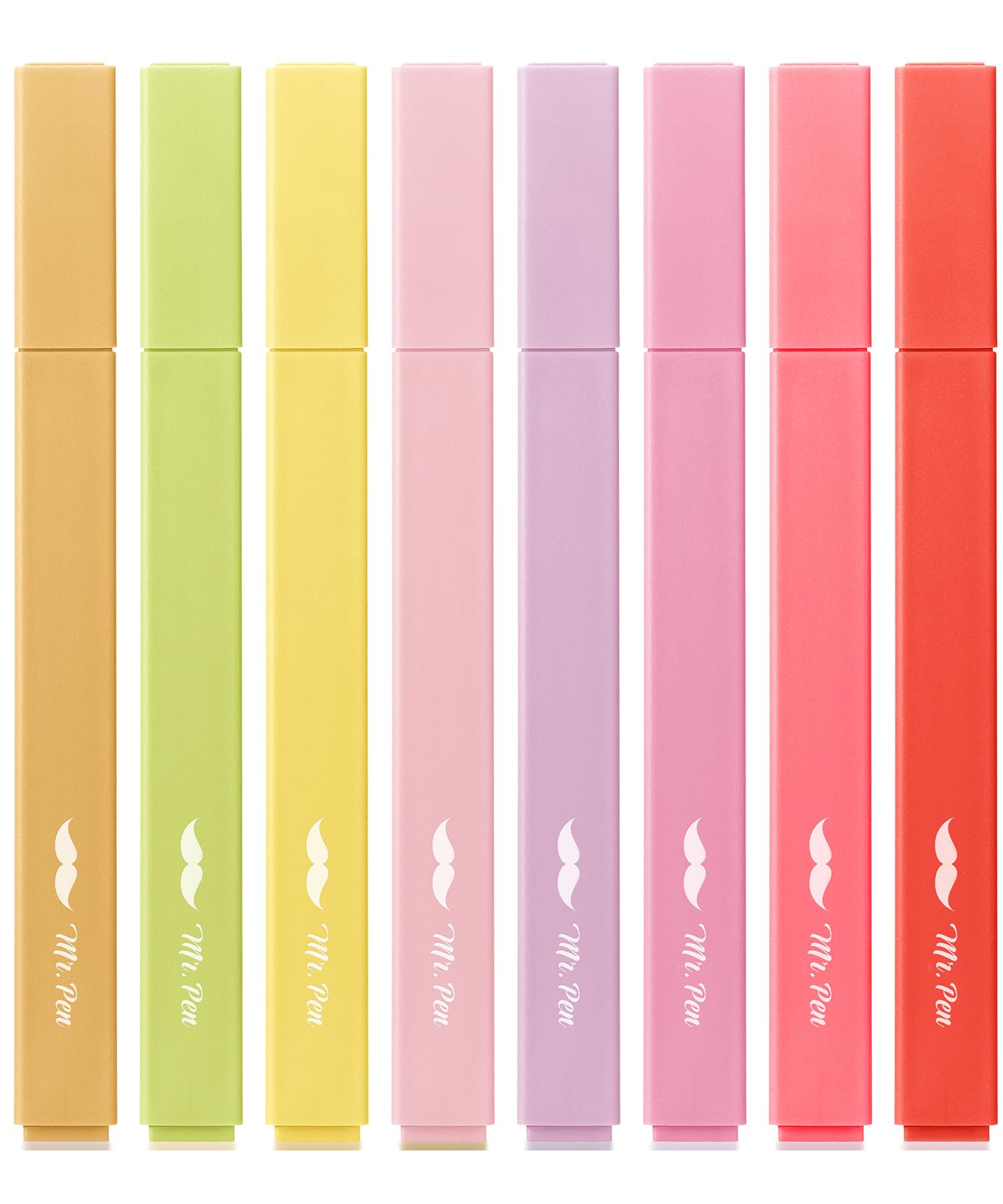 Mr. Pen Aesthetic Highlighters No Bleed, 8 Pack Summer Morning Colors | Smooth Ink Flow for Journaling - main product image