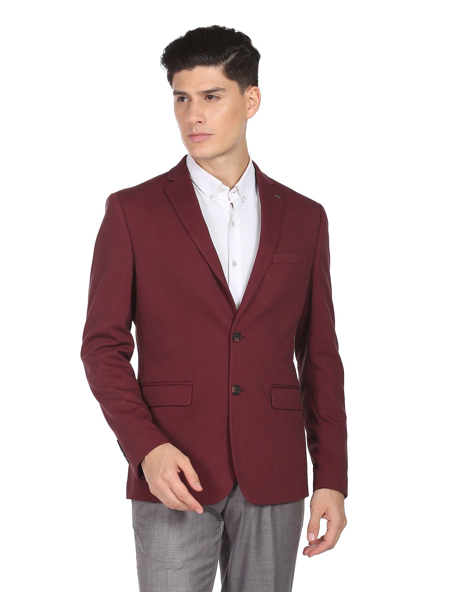 arrow Flex Blazer Maroon-picture-27