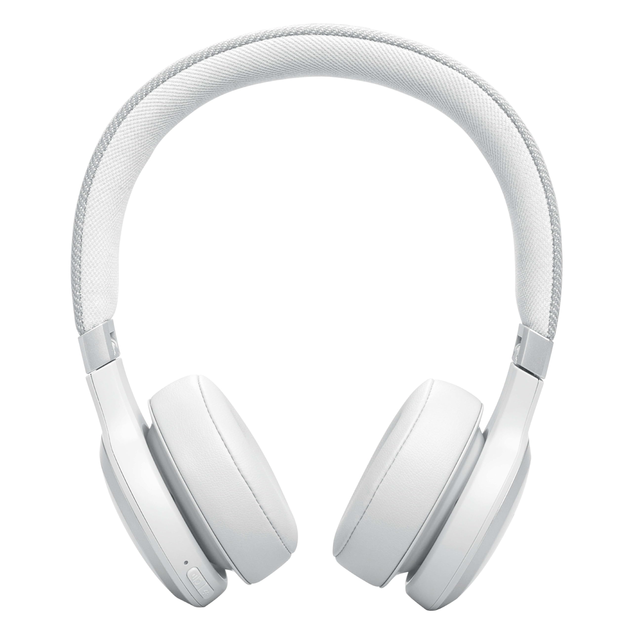 JBL Auriculares inalámbricos circumaurales Live 670 NC, con tecnología Bluetooth y cancelación adaptativa de ruido, hasta 65 horas de reproducción, blanco