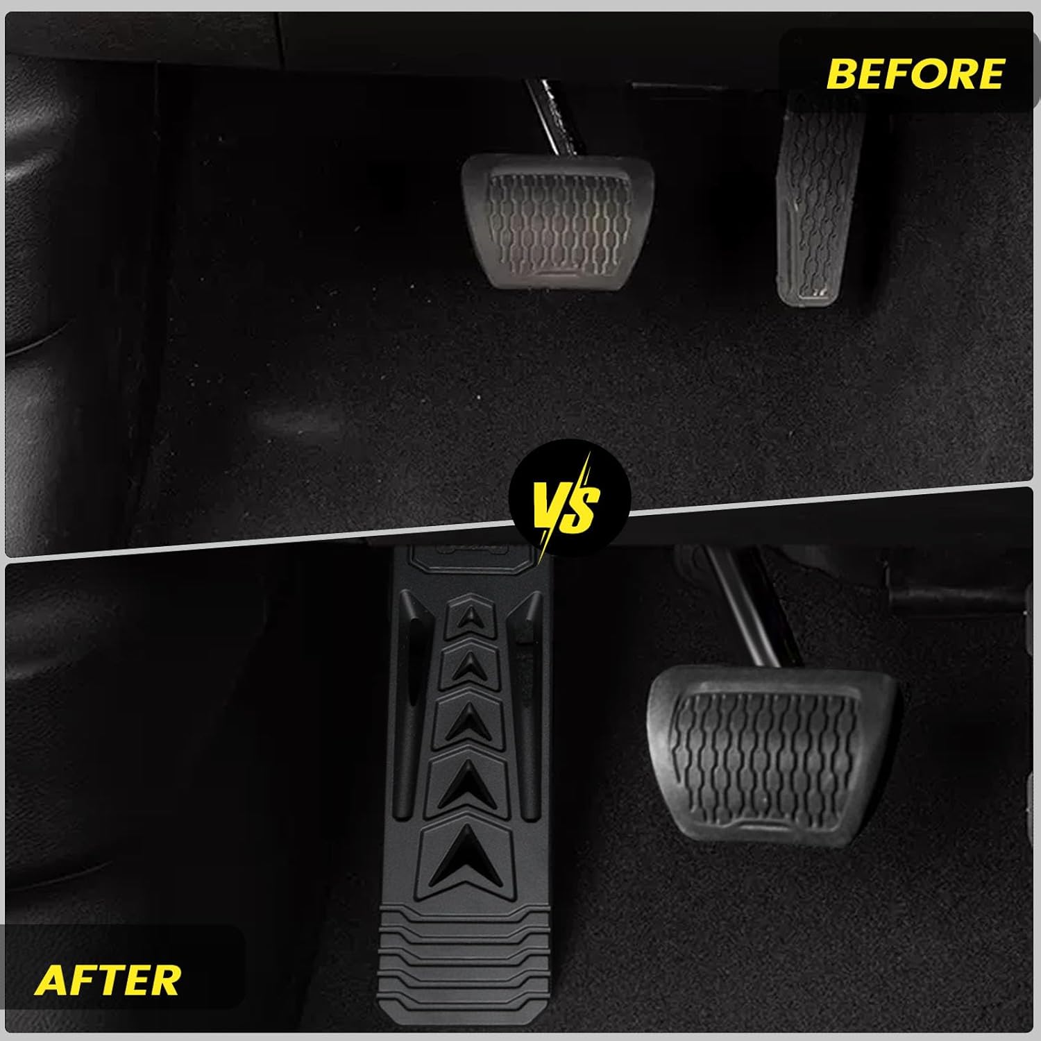 Heavy-Duty Adjustable Dead Pedal - for Jeep Accessories Jeep Wrangler JK, JL, Jeep Gladiator JT 2007-2023 - Aluminum Alloy CNC Surface Foot Rest Anti-Slip No Drilling (Not for 4XE and 2023 JLU)