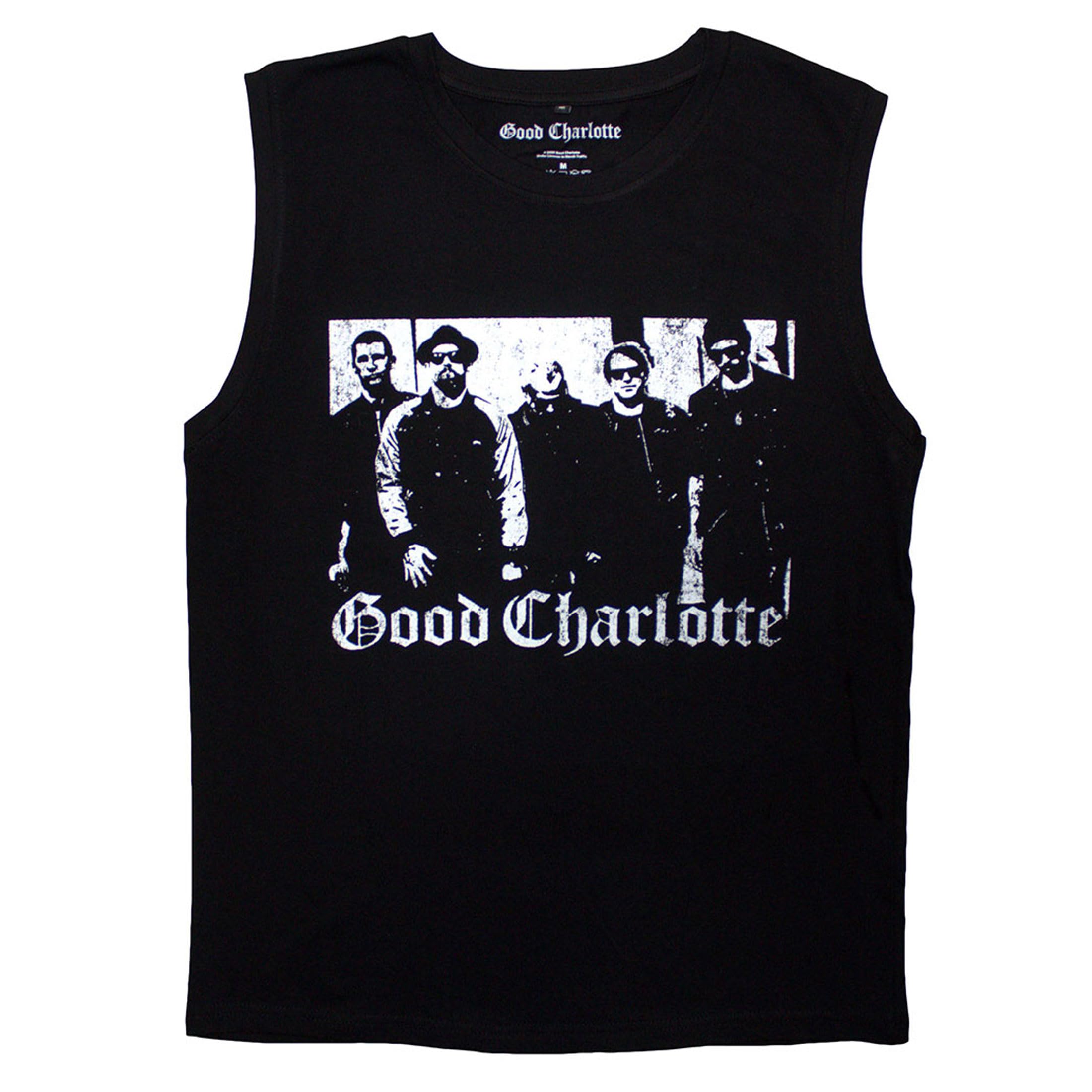 Rock Off Officially Licensed Products Men's Black Good Charlotte Band Photo Tank Top Xl