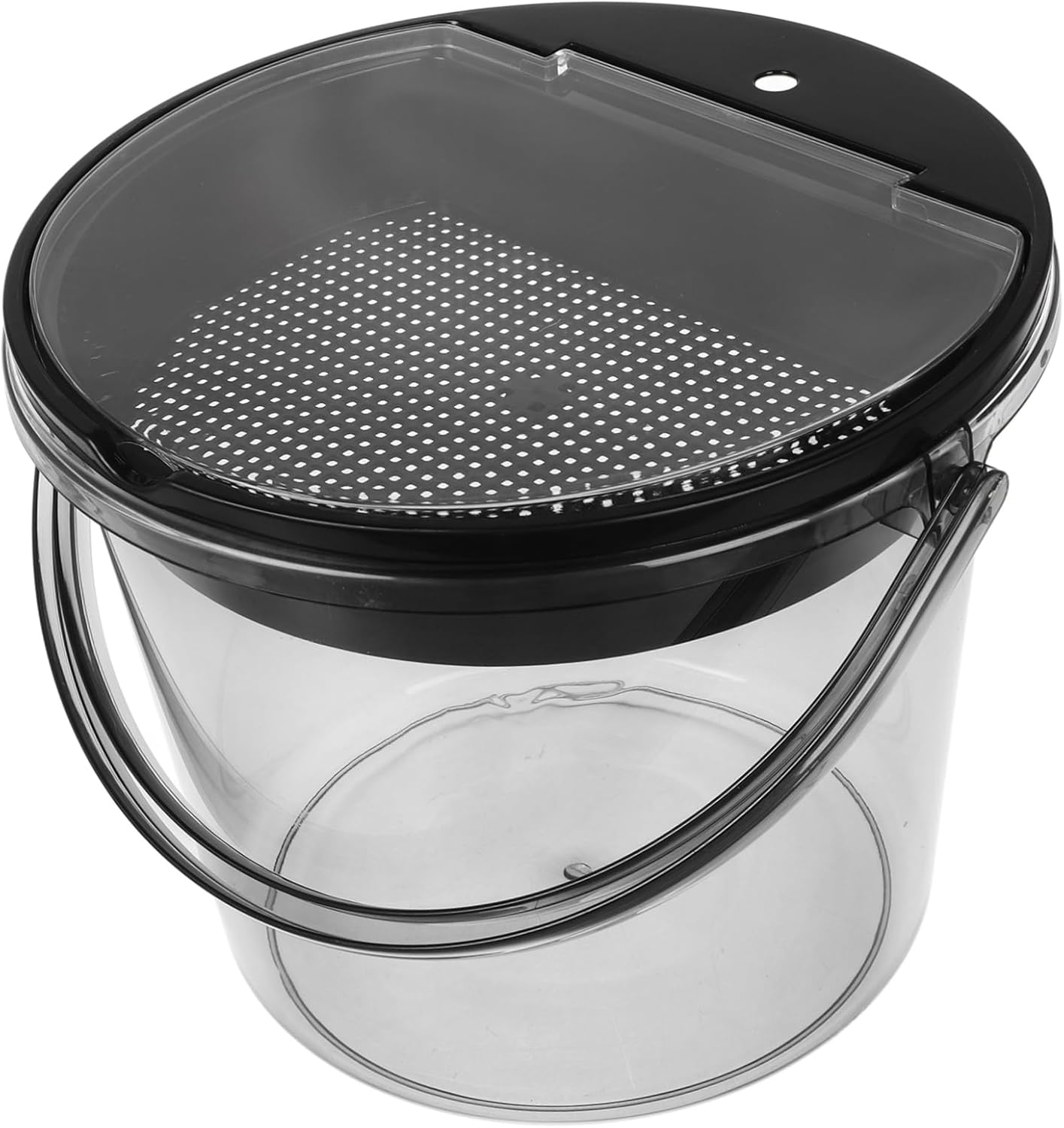Tea Dregs Bucket Drainage Lid Large Garbage Can Lid for Rv Office Compost Portable Kitchen Trash Can Bin