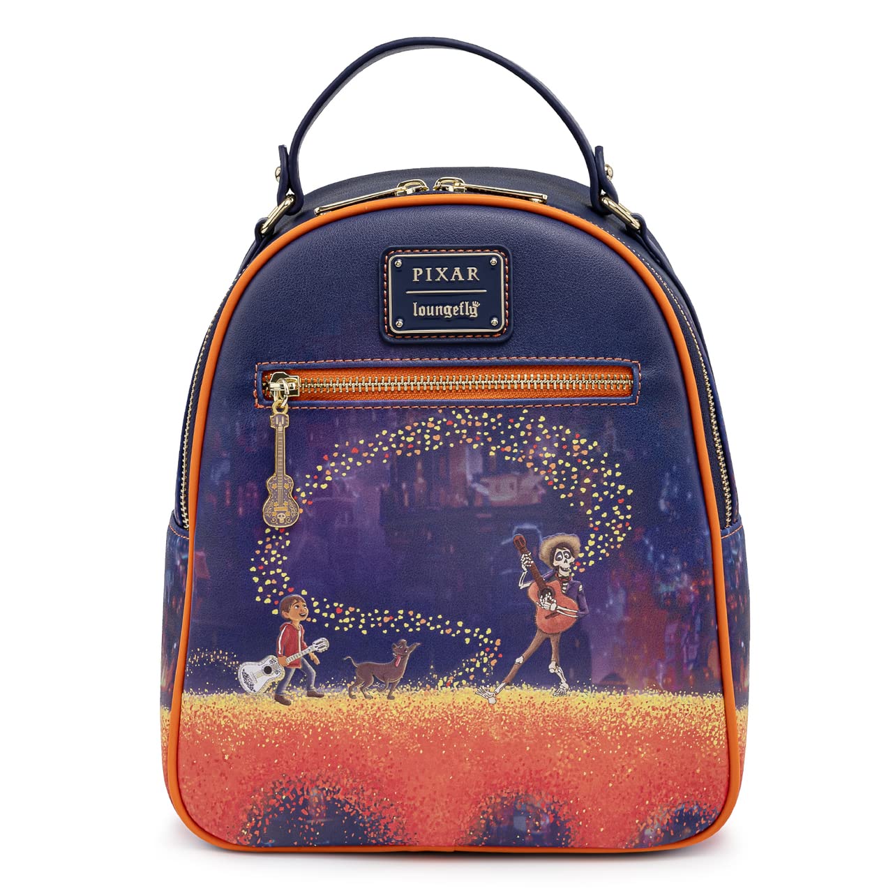 Loungefly Coco Marigold Bridge Mini Backpack BlueOrange