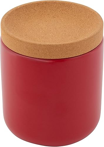 Ajo transpirable de cerámica y corcho para permitir la frescura de la flor, tapa de corcho apilable que ahorra espacio, corcho natural y cerámica