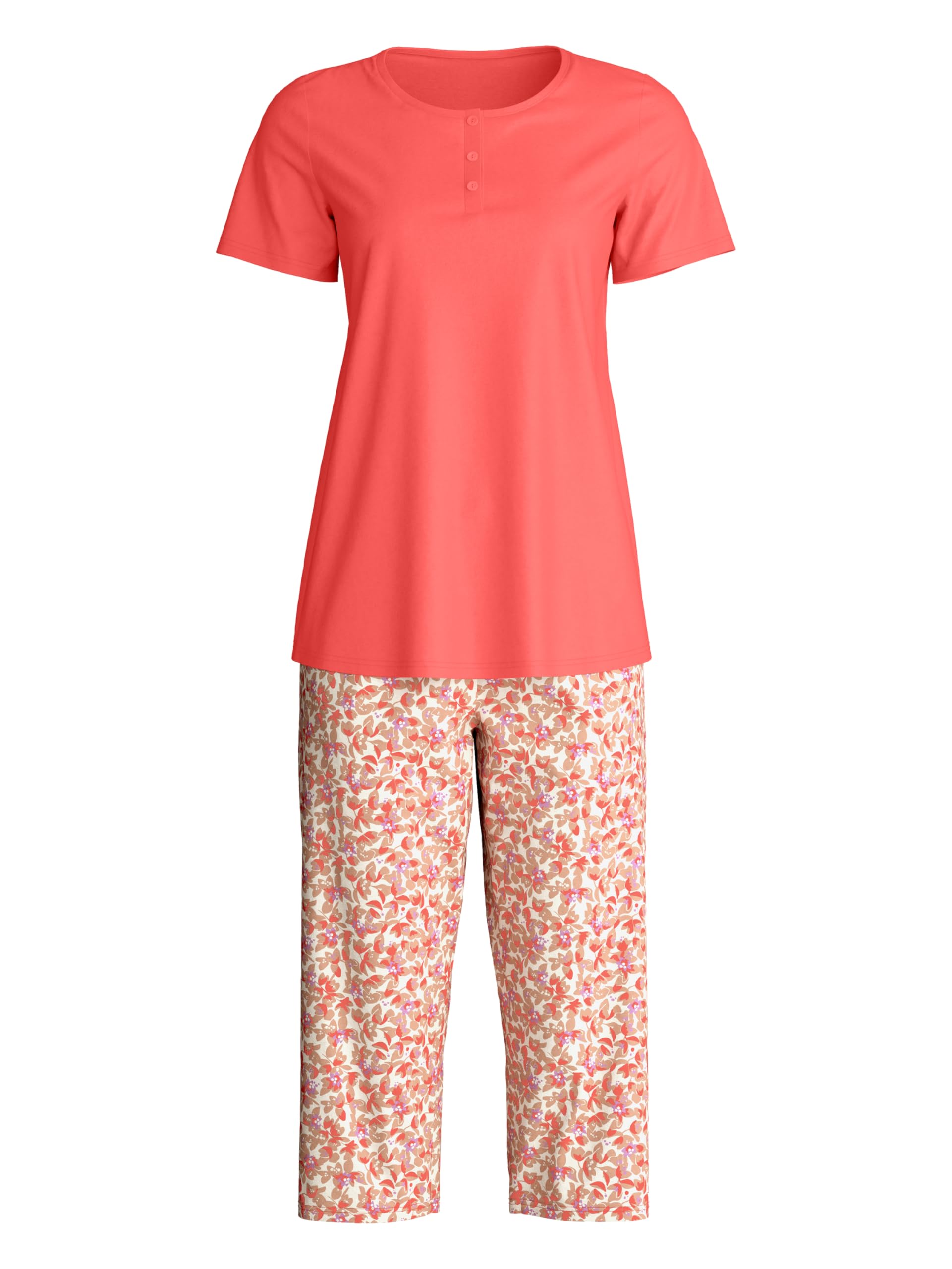 CALIDA Damen Flower Nights Pyjamaset (1er Pack)
