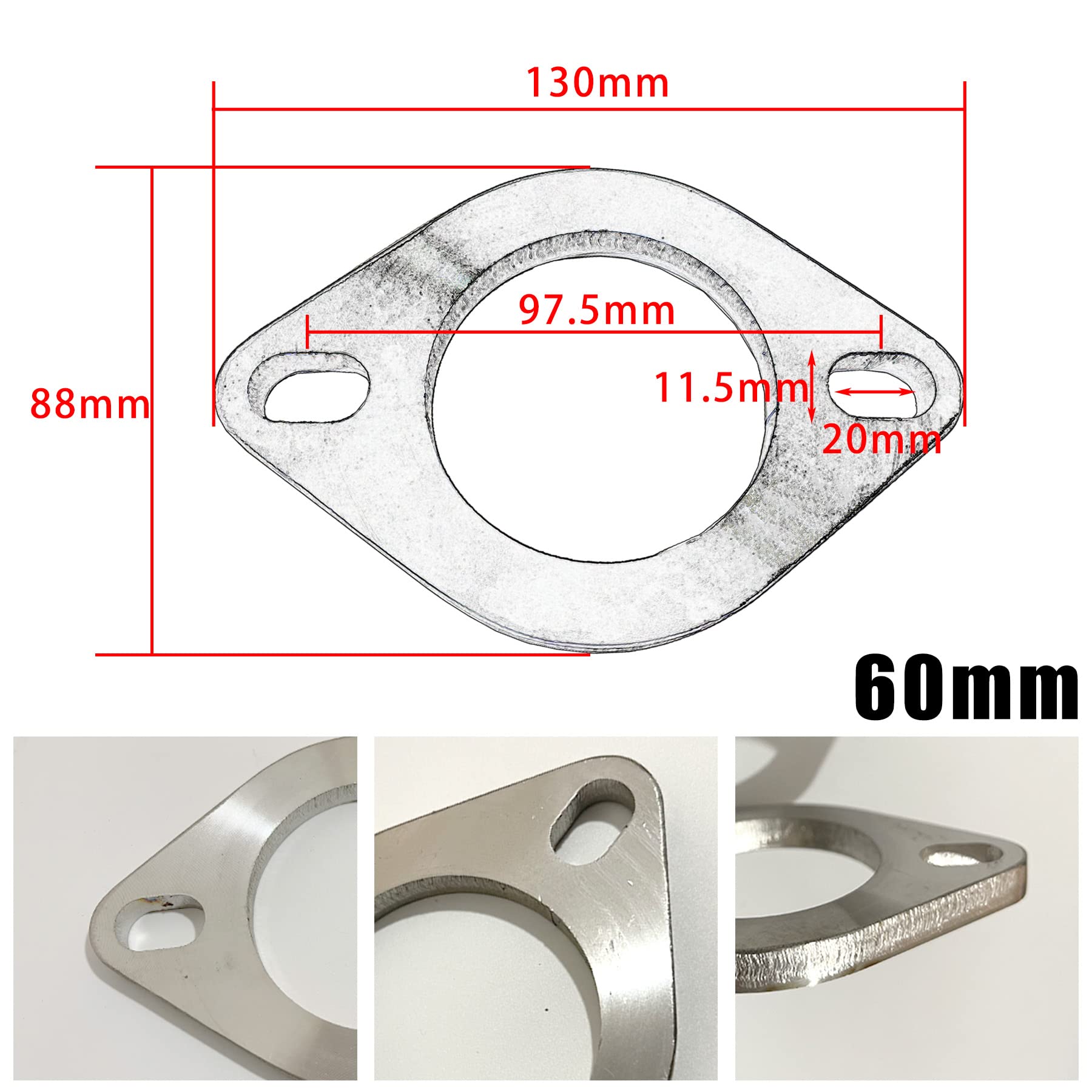 Amazon.co.jp: モデルノ ラ テール プレスフランジ マフラーフランジ