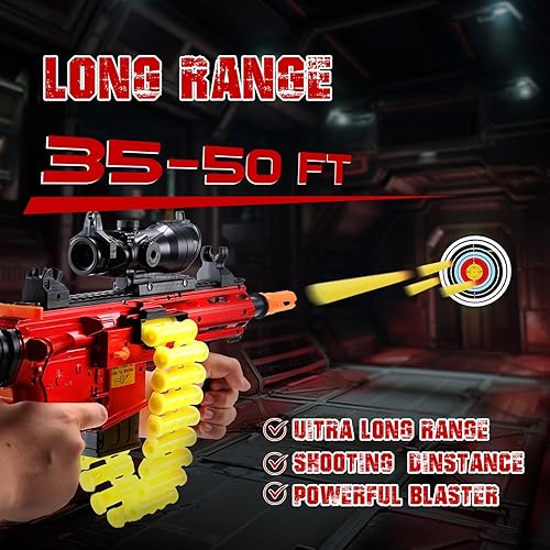 Miniatura 5 de Eaglestone Pistolas de juguete automáticas para niños, ametralladora de francotirador automático, 3 modos de expulsión de carcasa eléctrica de