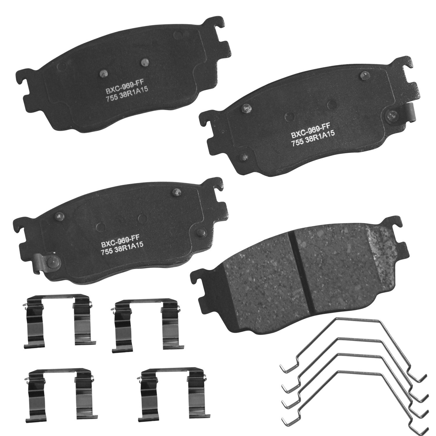 Bendix Premium SBC755 Ceramic Front Brake Pads for Mazda 626 2002-1998, Protege 2003