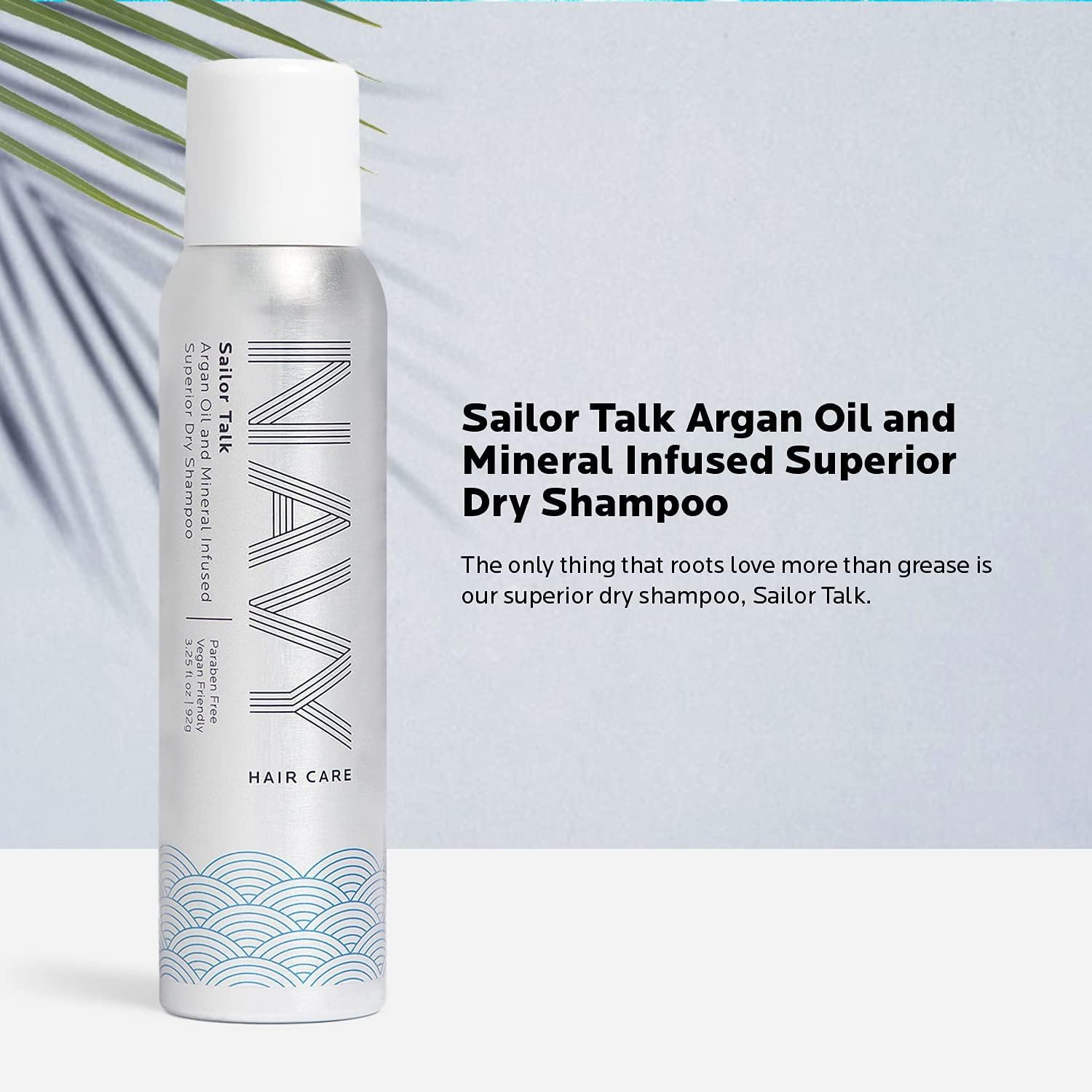 NAVY HAIR CARE Sailor Talk Argan Oil and Mineral Infused Superior Dry Shampoo - 3.25 fl oz