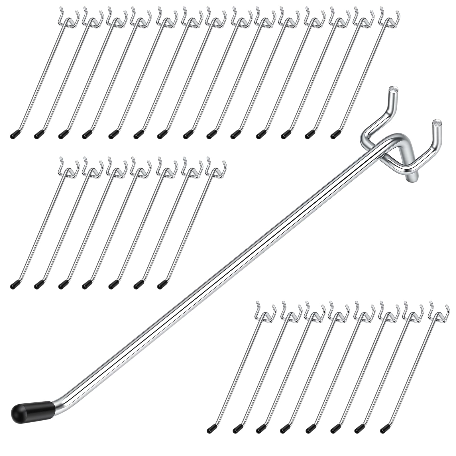 JEAWIWI Pegboard Hooks - 30 Metal Hooks -1 JEAWIWI Pegboard Hooks - 30 Metal Hooks -1